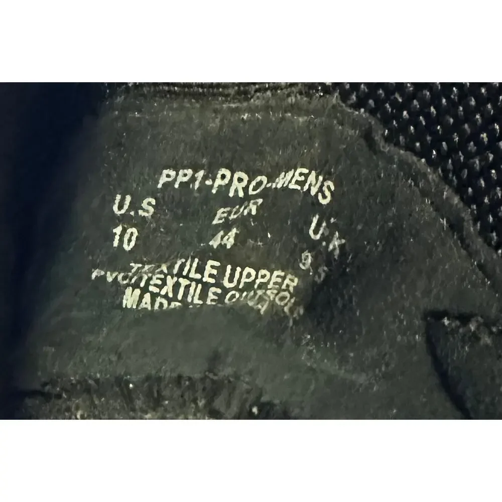 Pony PP1 Pro Men's Black Sneakers Size‎ 10 Athletic Casual Lace Up Shoes